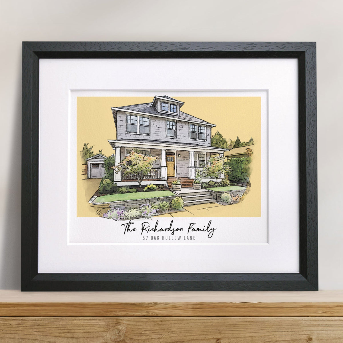 House Color Block Line Portrait – Letterfest 🇺🇸