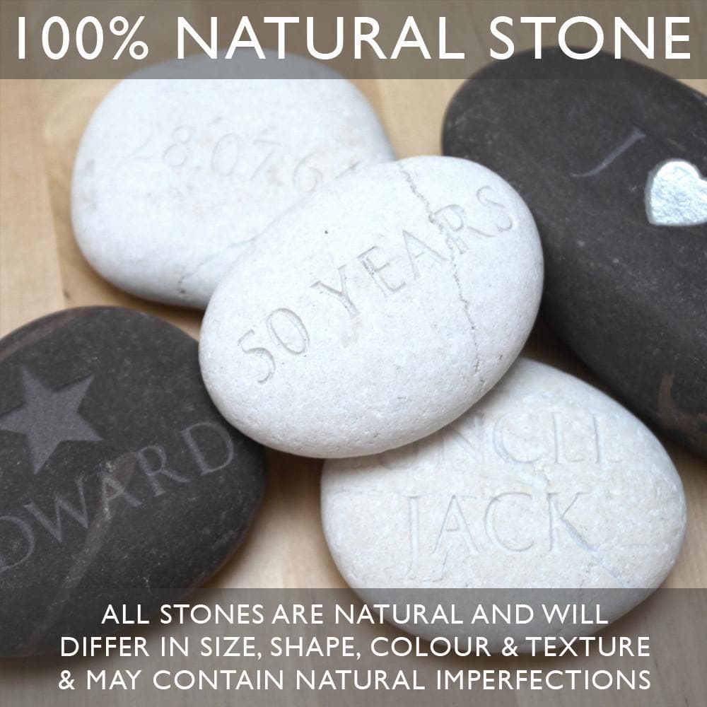 letterfest stone Personalised Pet Pebble with Paw Print