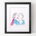 Mommy and Me Line Portrait