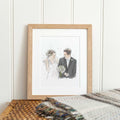 Wedding or Anniversary Line Portrait
