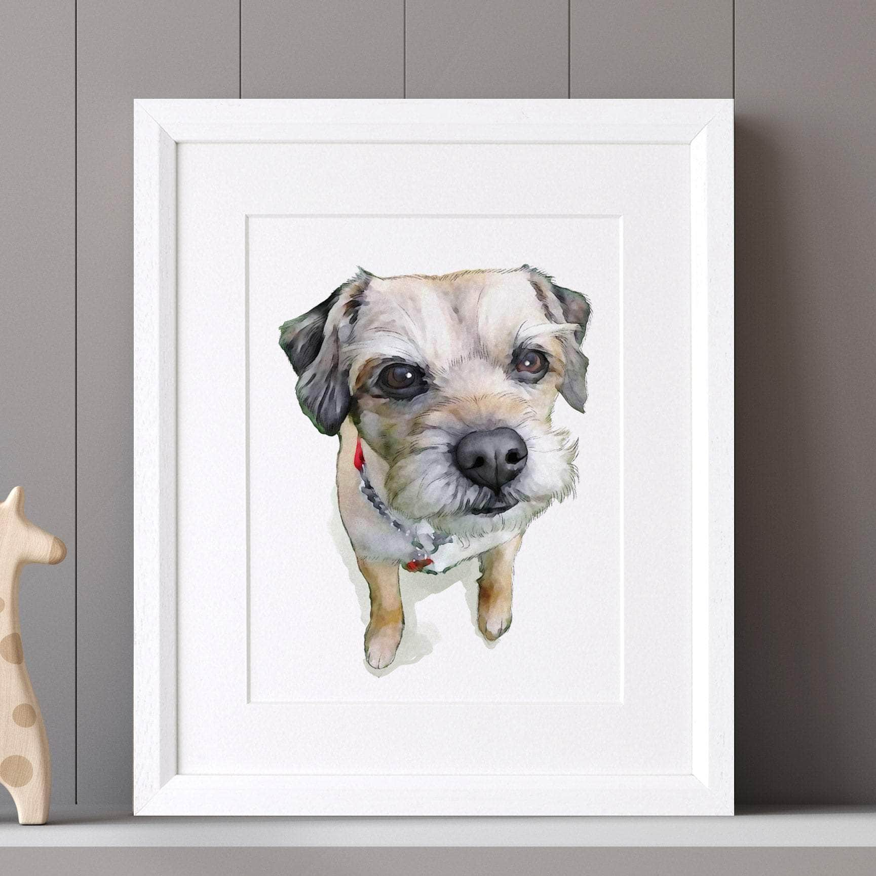 WATERCOLOR PET PORTRAIT | Custom Artist Watercolor Pet Portrait - Watercolor Pet Artwork - Watercolor Animal Painting - Pat Parent Gift 2024 Idea