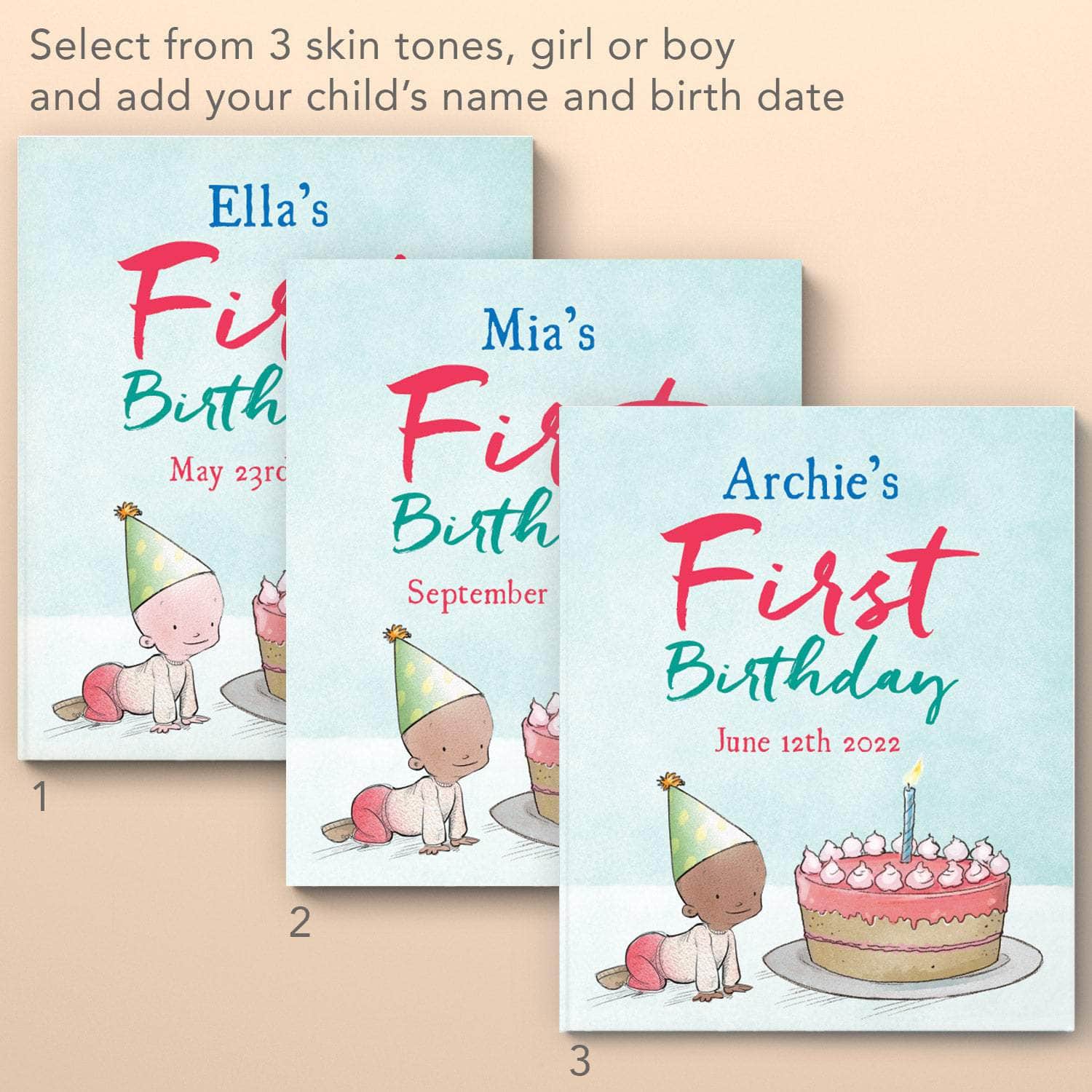 First Birthday for You, Personalize your baby's book