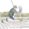 Grandparent Personalized Line Portrait