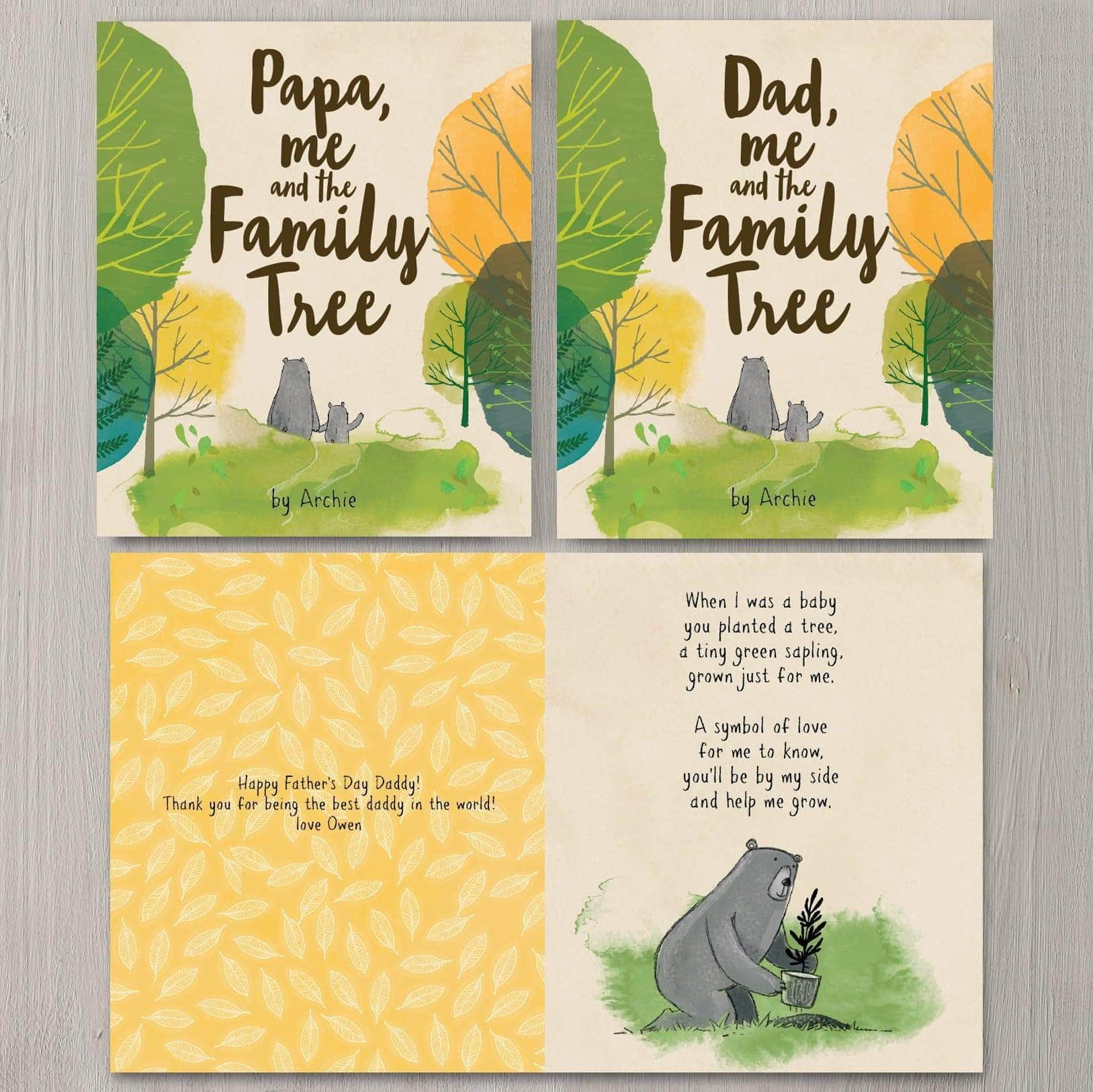 Personalized Kids Book - Daddy Me And The Family Tree – Letterfest 🇺🇸