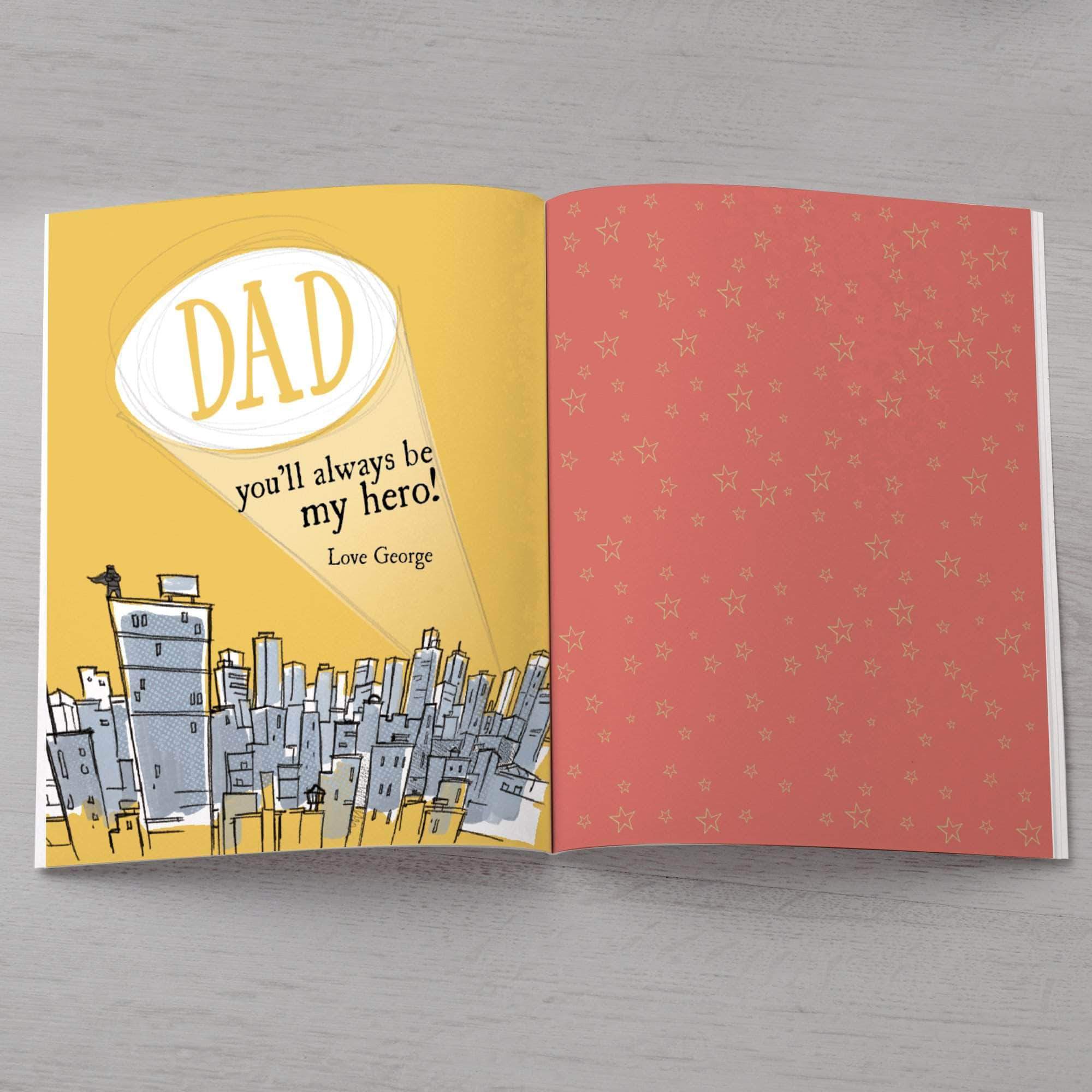 letterfest book Personalized Dad's Superhero Book