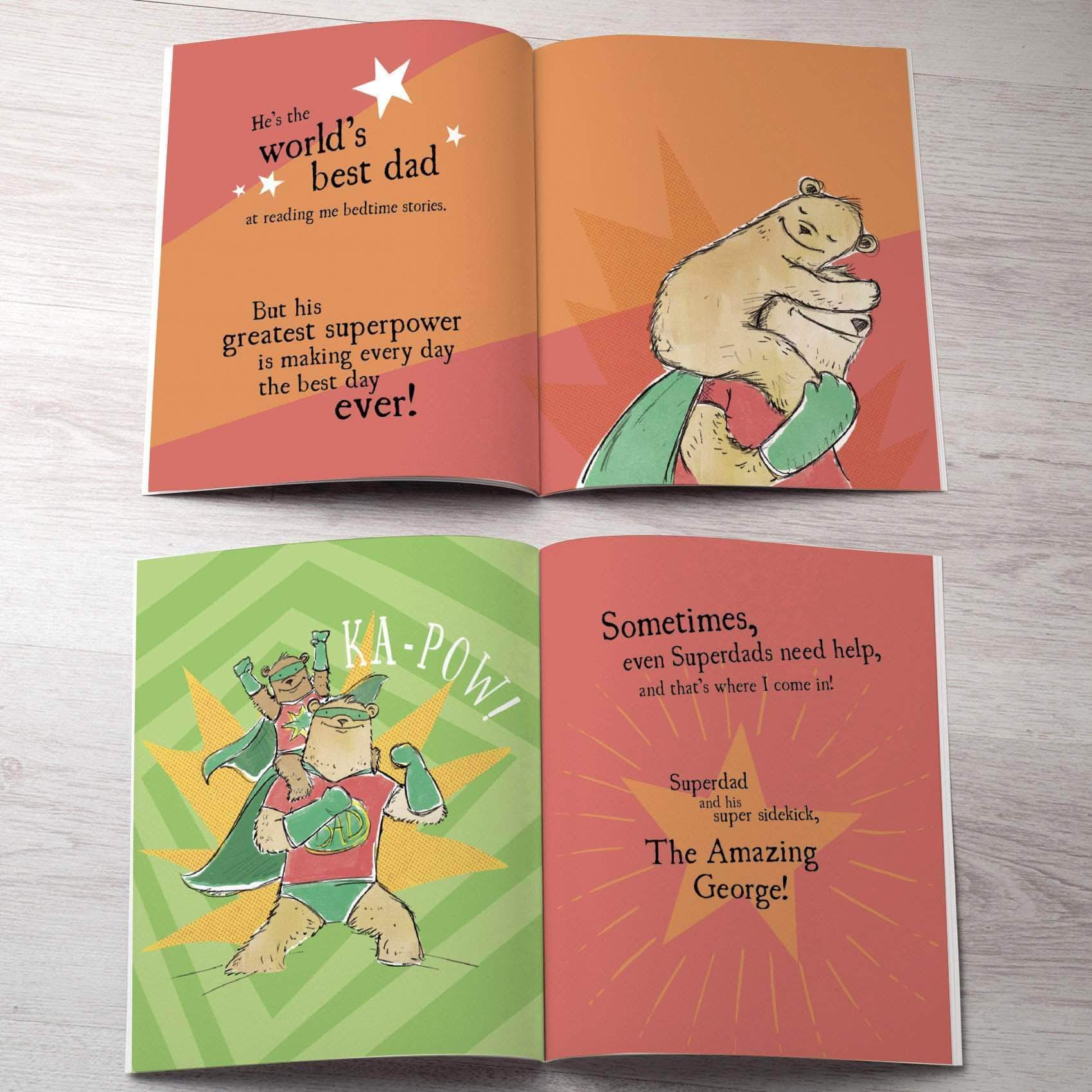 letterfest book Personalized Dad's Superhero Book