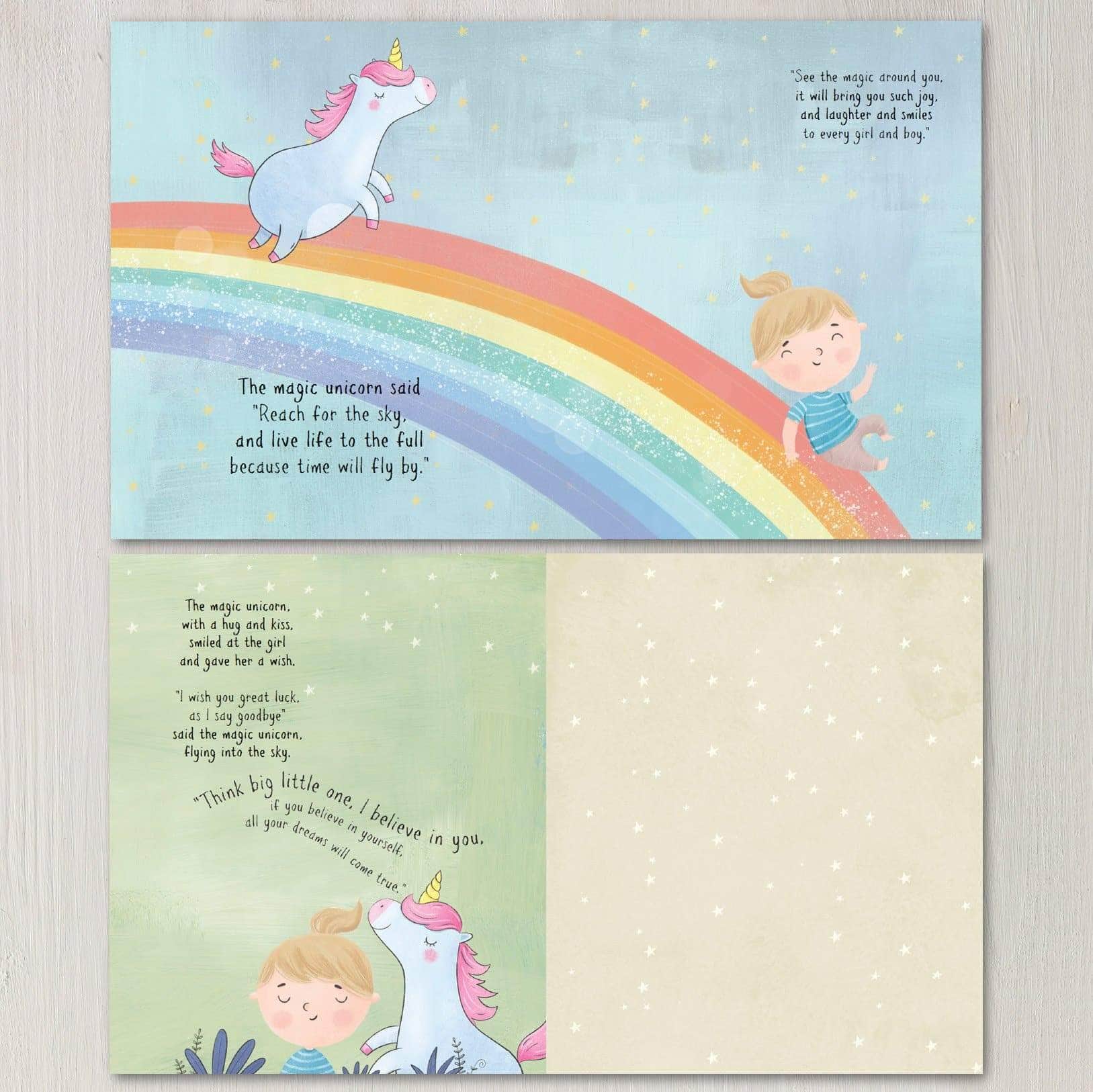 letterfest book Personalised Unicorn Book For Baby Or Child