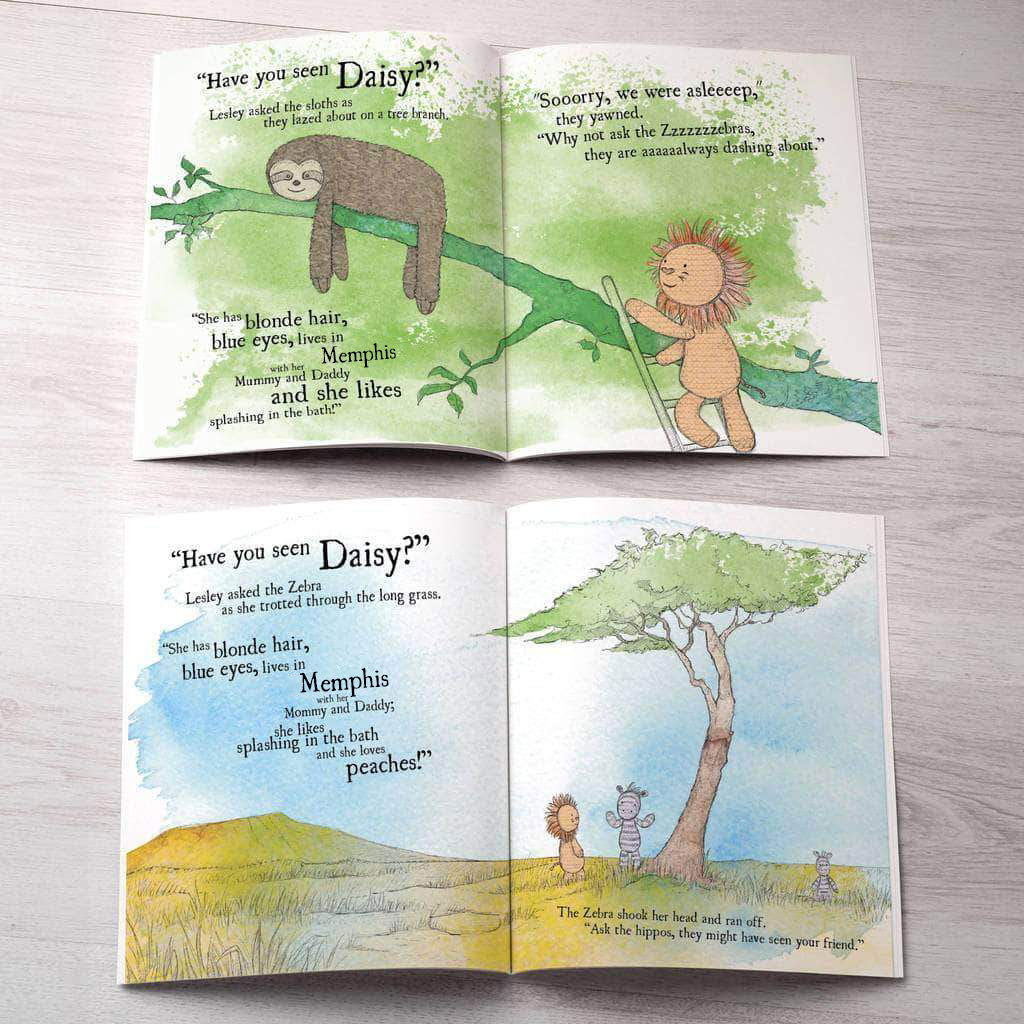 letterfest book Personalized Lion Story Book