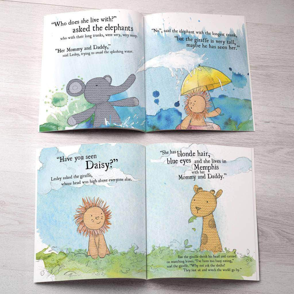 letterfest book Personalized Lion Story Book