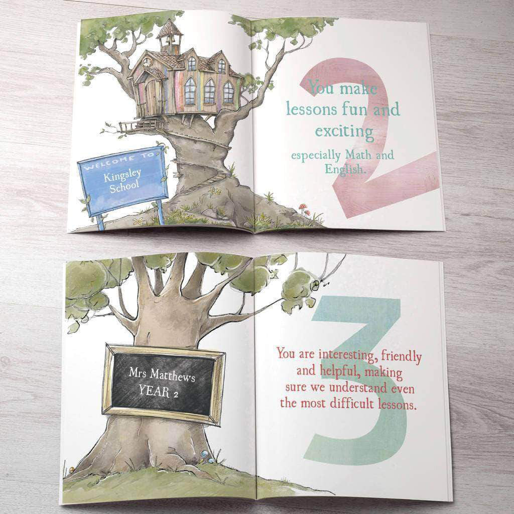Letterfest.com book Reasons We Love Our Teacher Book