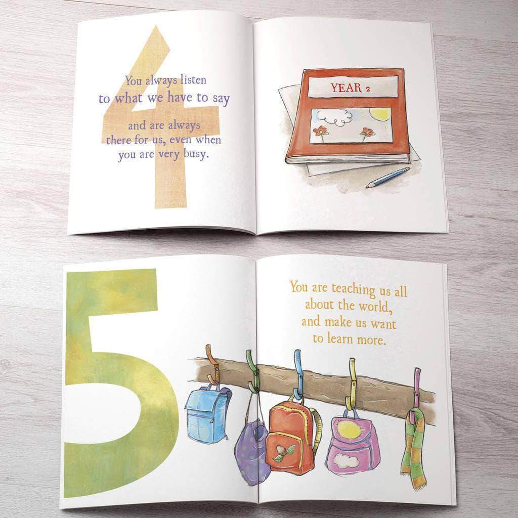Letterfest.com book Reasons We Love Our Teacher Book