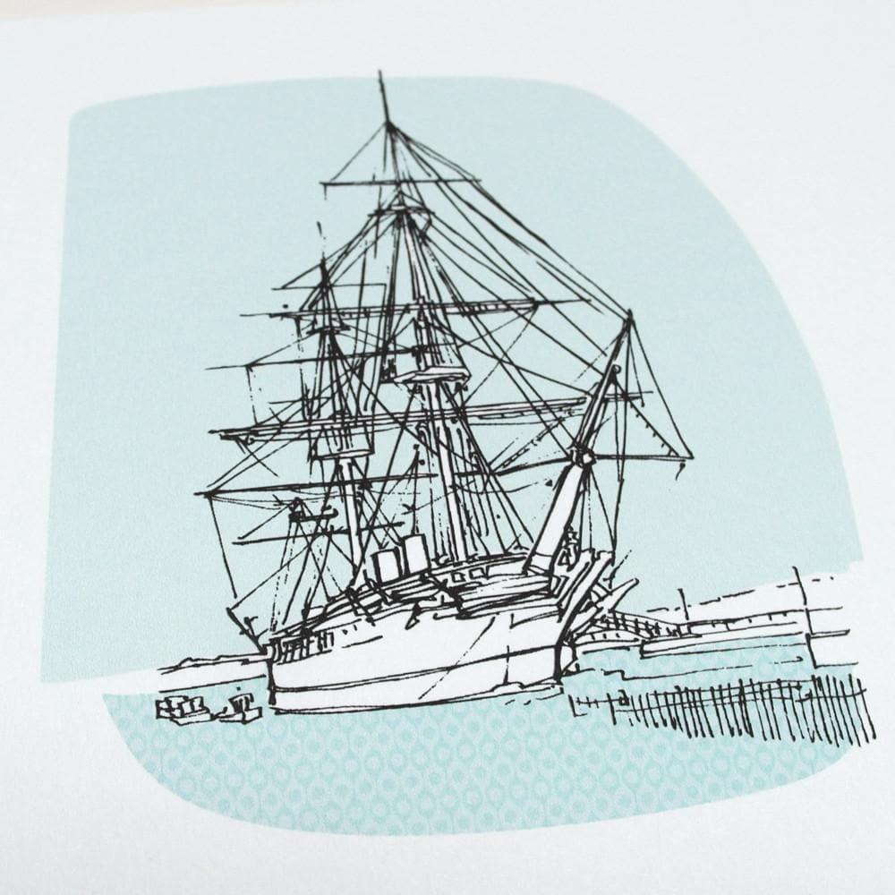 letterfest illustration Personalised Boat Illustration